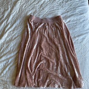A New Day Pink Velvet Skirt
